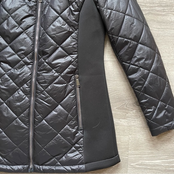 *NWT BCBGeneration Semi-Puffer Semi-Fitted Hooded Diamond Puffer Coat - Picture 4 of 11